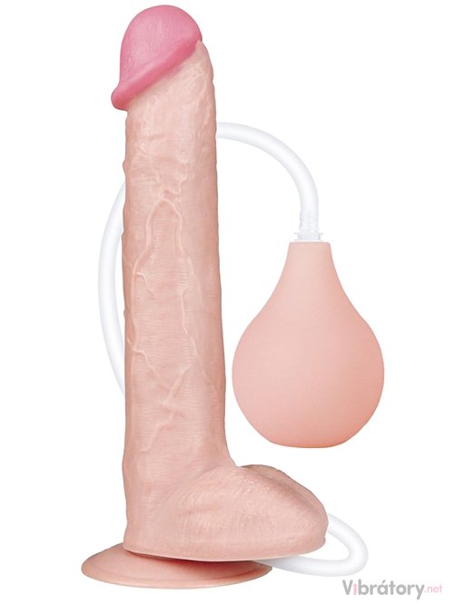 Stříkací realistické dildo s přísavkou Squirt Extreme 11"