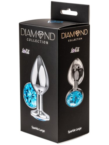 Anální kolík se šperkem Diamond Sparkle Large, různé barvy