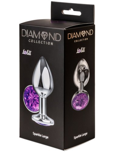 Anální kolík se šperkem Diamond Sparkle Large, různé barvy