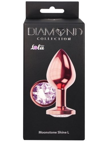 Anální kolík se šperkem Diamond Shine L, různé barvy