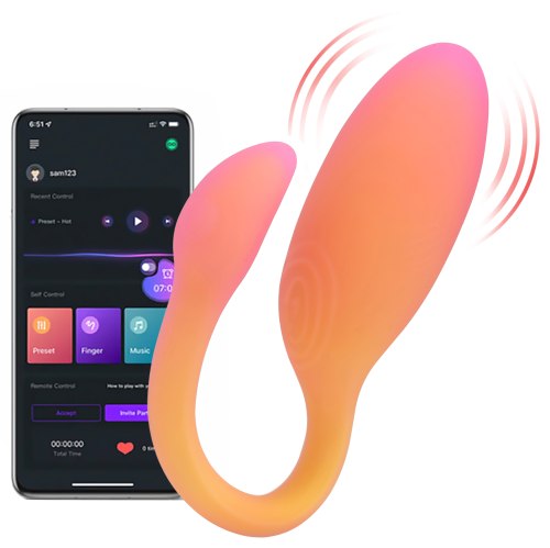 Vibrační vajíčko Flamingo Max Orange