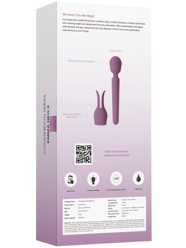 Interaktivní hřejivá masážní hlavice + 1 nástavec Svakom Emma Neo 2