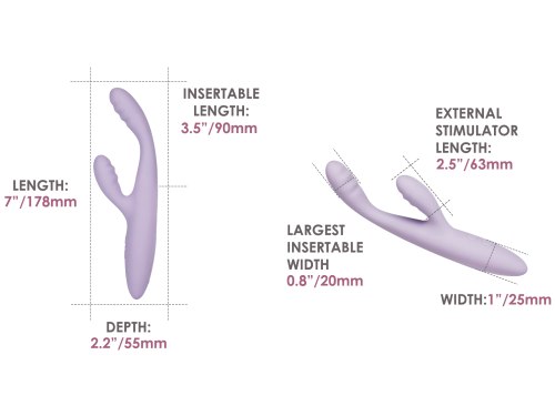 Hřejivý vibrátor s králíčkem Svakom Cici+ 2