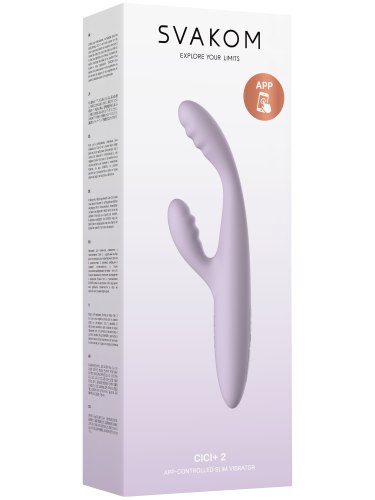 Hřejivý vibrátor s králíčkem Svakom Cici+ 2