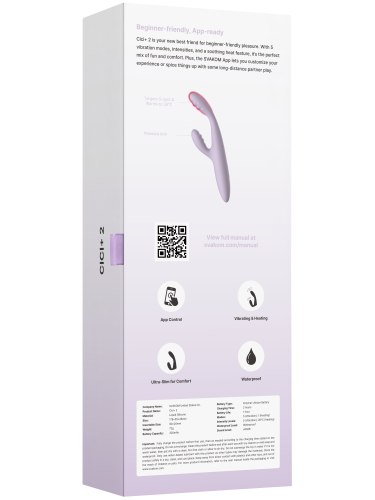 Hřejivý vibrátor s králíčkem Svakom Cici+ 2