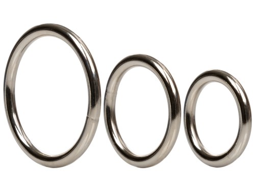 Sada kovových erekčních kroužků Silver Ring Set, 3 ks
