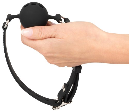 Uzamykatelný silikonový roubík s kuličkou Bad Kitty