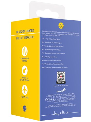 Mini vibrátor Loveline Hexagon