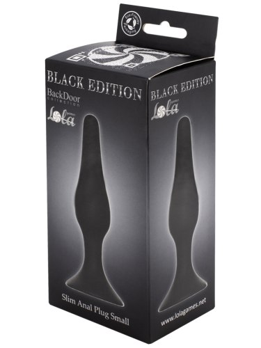 Anální kolík s přísavkou Black Edition Back Door Small Black