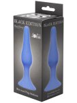 Anální kolík s přísavkou Black Edition Back Door Medium Blue