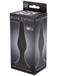 Anální kolík s přísavkou Black Edition Back Door Medium Black