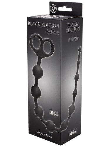 Dlouhé anální kuličky Black Edition Back Door Orgasm