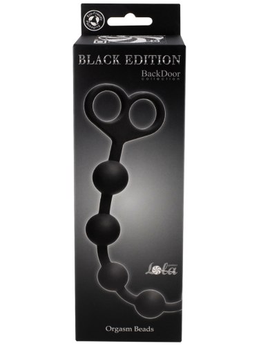 Dlouhé anální kuličky Black Edition Back Door Orgasm
