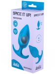 Anální kolík s vnitřní kuličkou Spice It Up! Insatiable Aquamarine