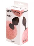 Anální kolík s králičím ocáskem Emotions Fluffy Pink