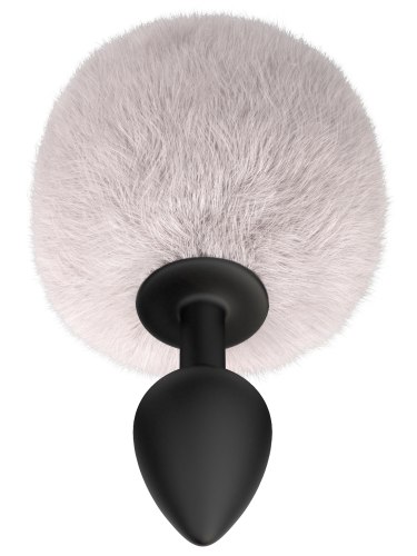 Anální kolík s králičím ocáskem Emotions Fluffy White