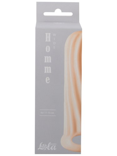 Zvětšovací návlek na penis Homme Wide Flesh, pro 11 – 15 cm