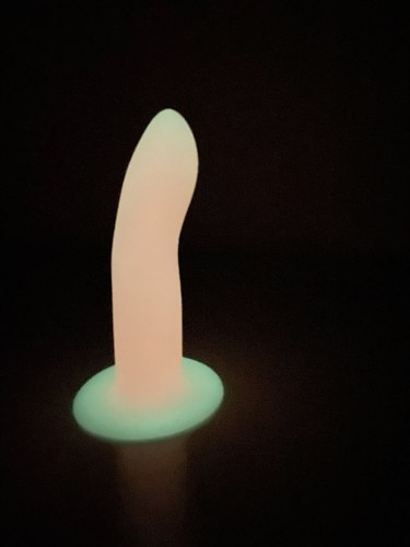 Světélkující dildo s přísavkou Techno Light Keeper