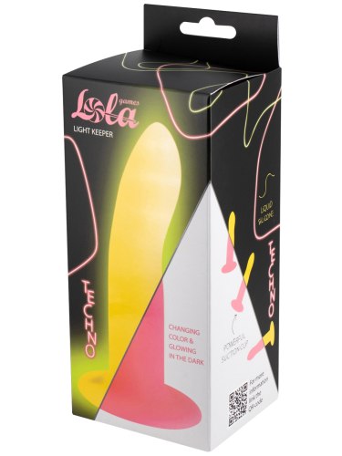 Světélkující dildo s přísavkou Techno Light Keeper