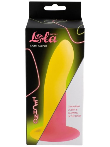 Světélkující dildo s přísavkou Techno Light Keeper