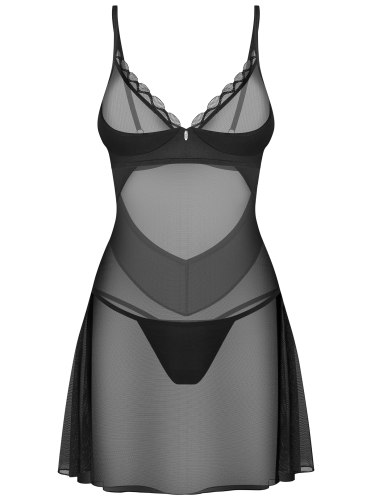 Průsvitná erotická košilka a tanga Stelisa