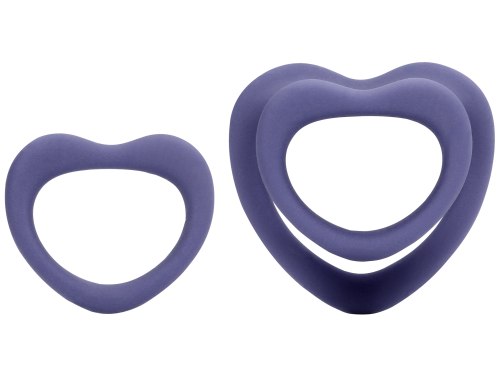 Sada erekčních kroužků ve tvaru srdce Loveline, 2 ks