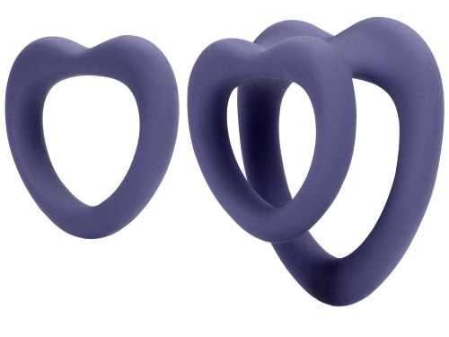 Sada erekčních kroužků ve tvaru srdce Loveline, 2 ks