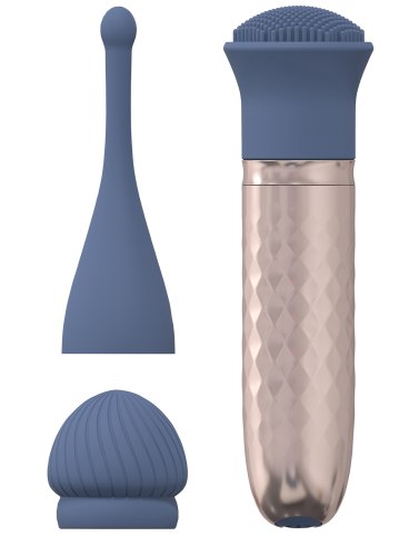 Vibrační stimulátor se 3 nástavci Loveline