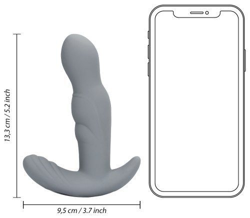 Rotační a vibrační stimulátor prostaty a hráze Loveline