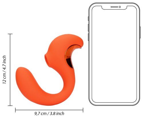 Vibrátor na bod G s pulzační stimulací klitorisu Loveline