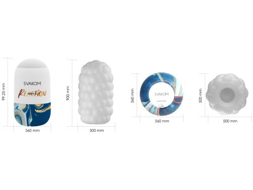 Oboustranné masturbační vajíčko Svakom Hedy X, 1 ks