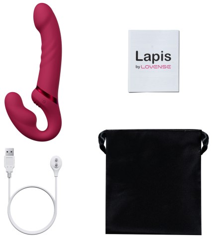 Interaktivní samodržící vibrační strapon Lapis