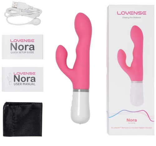 Interaktivní rotační vibrátor s králíčkem Nora