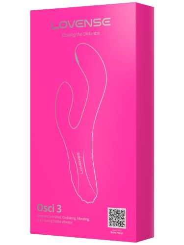 Interaktivní hřejivý vibrátor s pulzací a králíčkem Osci 3