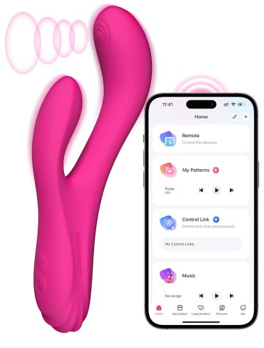 Interaktivní hřejivý vibrátor s pulzací a králíčkem Osci 3