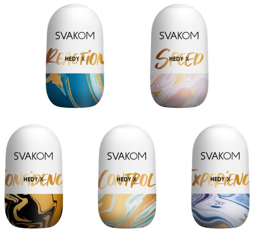 Sada oboustranných masturbačních vajíček Svakom Hedy X, 5 ks