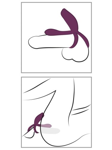 Párový vibrátor s kroužkem na penis RC Couple's Vibrator 2