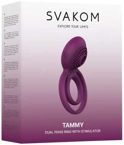 Dvojitý vibrační erekční kroužek Svakom Tammy