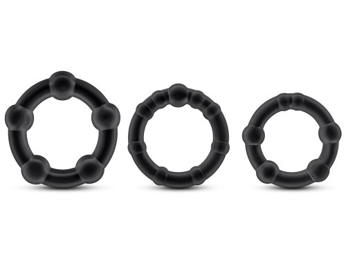 Sada erekčních kroužků Stay Hard, 3 ks