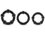 Sada erekčních kroužků Stay Hard, 3 ks