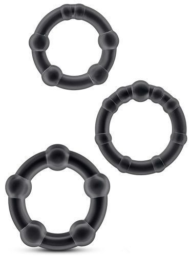 Sada erekčních kroužků Stay Hard, 3 ks
