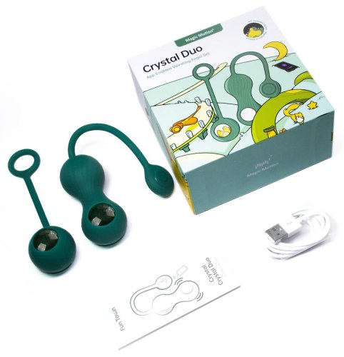 Sada vaginálních činek Crystal Duo
