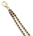 Svorky na bradavky s řetízkem Black Beads