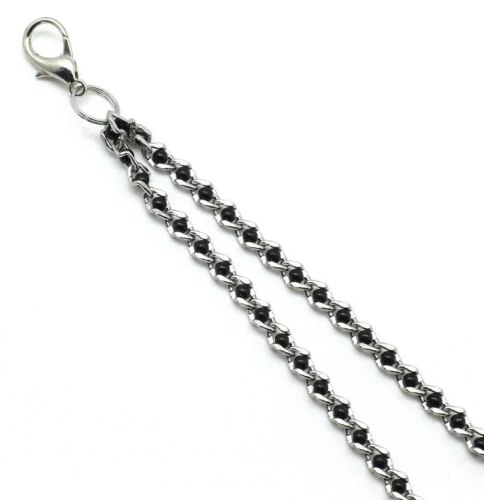 Svorky na bradavky s řetízkem Black Beads