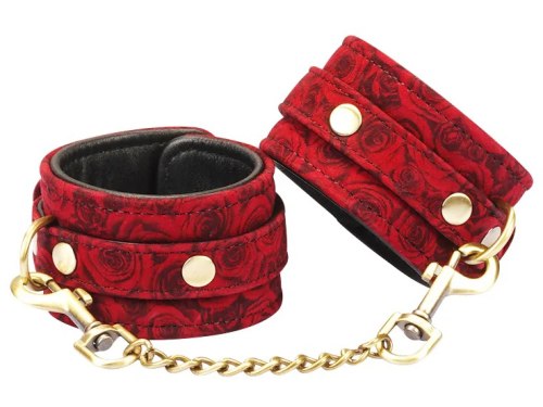 Kožená pouta na ruce Red Rosy