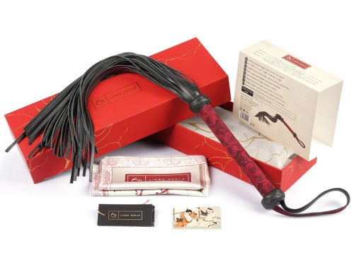 Kožené důtky Red Rosy