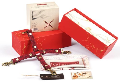 Kožený poutací kříž Red Rosy