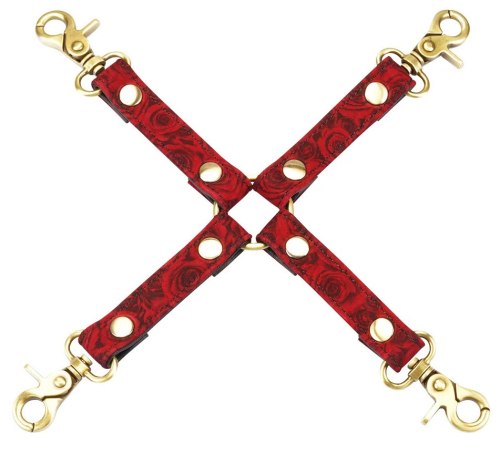 Kožený poutací kříž Red Rosy