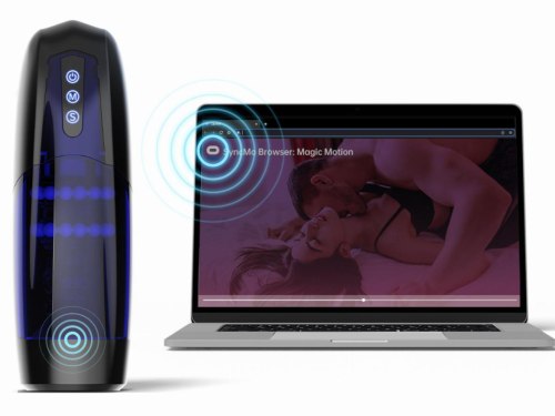 Interaktivní přirážecí a vibrační masturbátor Xone