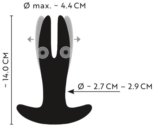 Roztahovací a vibrační anální kolík ANOS